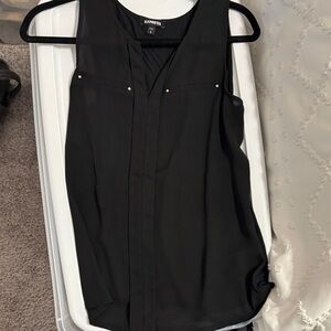 Express Women's Elegant Black Blouse